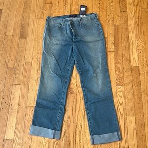 These are not your daughters jeans. Brand new and never worn. light blue color.